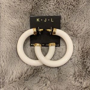 Kenneth Jay Lane large jelly hoops